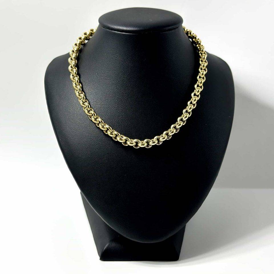 Lantisor dama aur galben 14k 8.7g