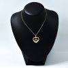 Lantisor aur femei inima in inima aur 14k