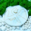 Lantisor aur 14K infinit dama personalizat 44cm