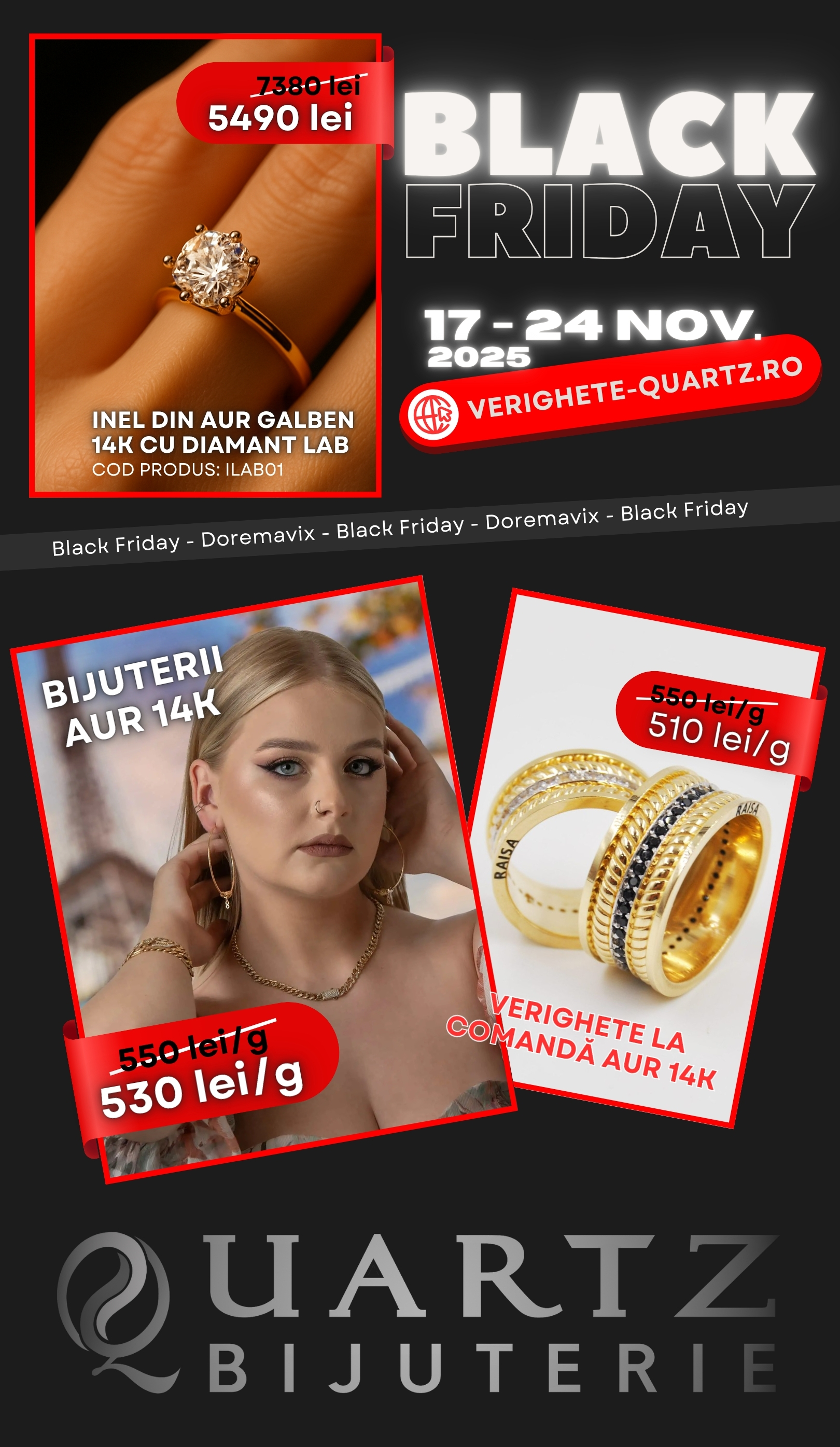 Black and White Bold Fun Fashion Boutique Sale Black Friday Instagram Post